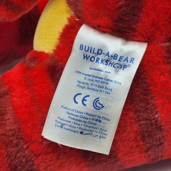 Build A Bear Red Raptor Dinosaur Plush Stuffed Animal BAB - Picture 7 of 8